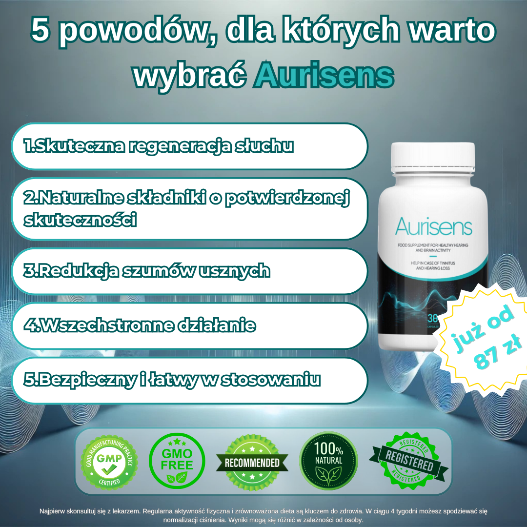 Aurisens – Rewolucyjny Suplement dla Twojego Słuchu
