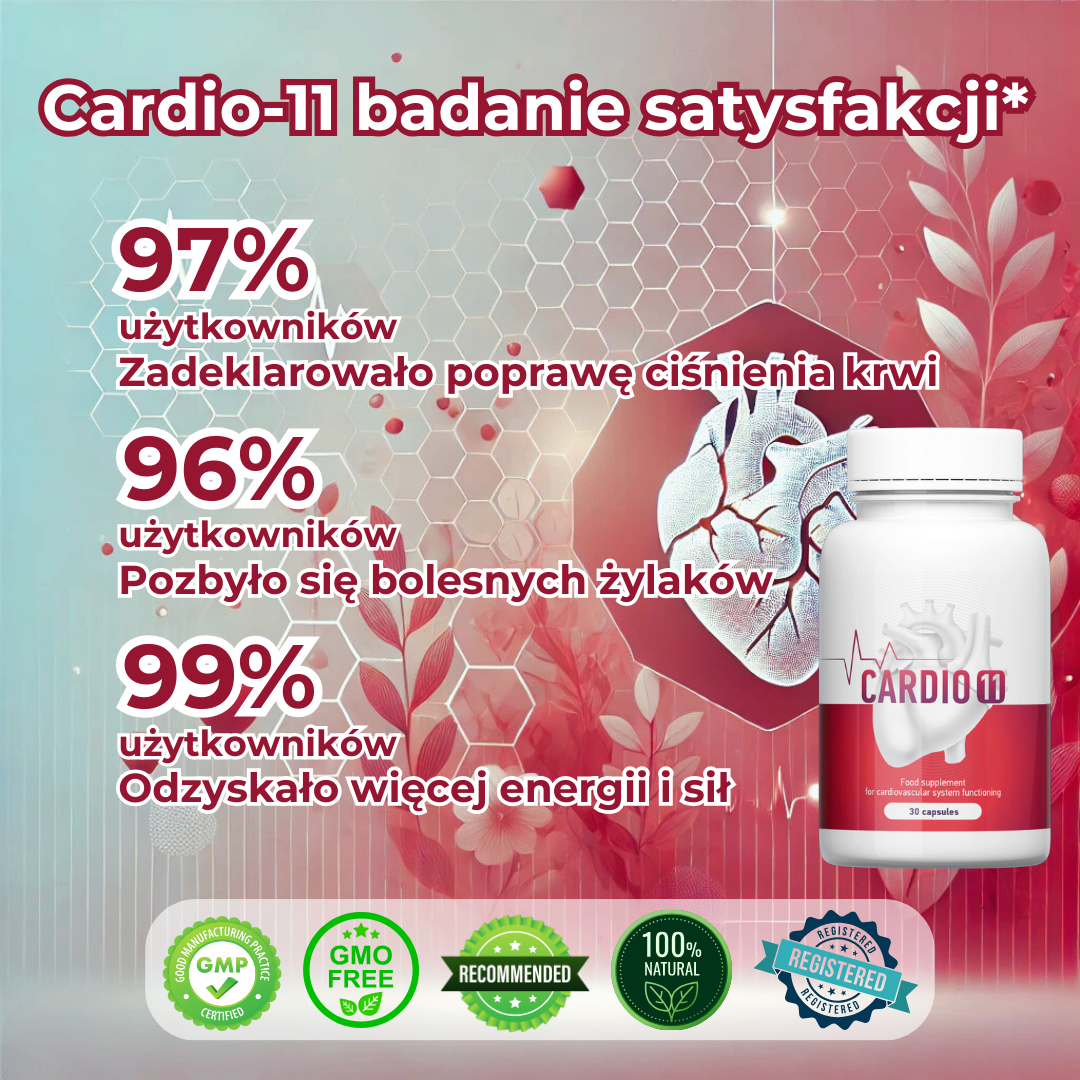 Cardio 11 – 11 składników dla zdrowego serca i silnych naczyń!