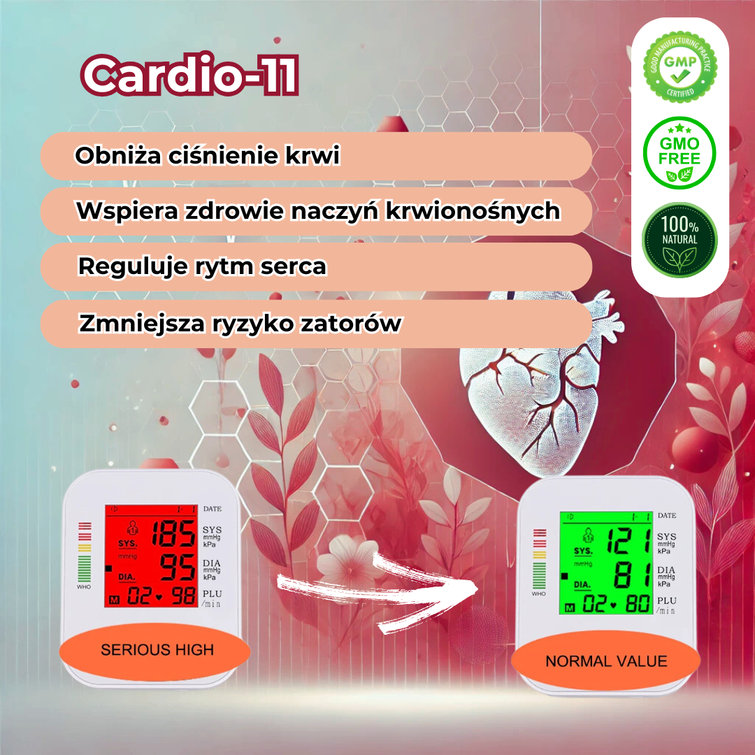 Cardio 11 – 11 składników dla zdrowego serca i silnych naczyń!